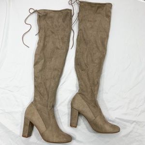 Chinese Laundry Tan Over the Knee Boots
